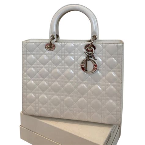 all white dior bag|dior white bag price.